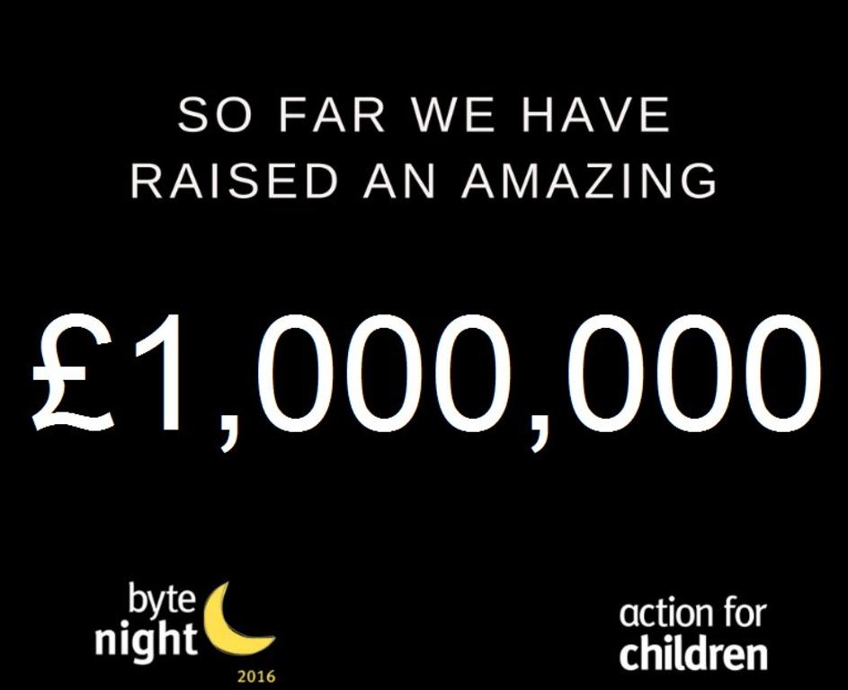 byte night raised £1,000,000