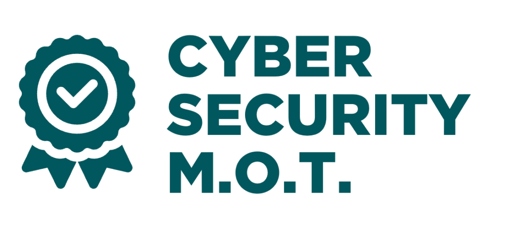 Green 'Cyber Security MOT' emblem